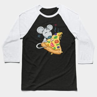 Paired t-shirts Mouse and Pizza (part #1: Mouse) Baseball T-Shirt